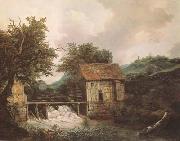 Jacob van Ruisdael Two Watermills and an open Sluice near Singraven (mk08) oil on canvas